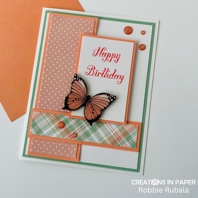 Anything Goes Saturday - butterfly birthday - Creations in Paper