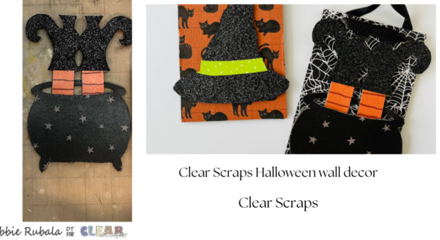 Clear Scraps Halloween wall decor