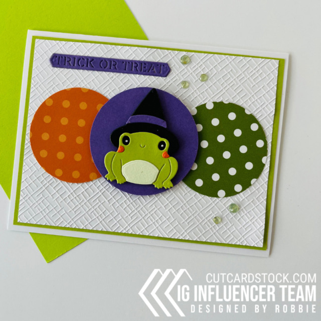 Halloween frog with CutCardStock