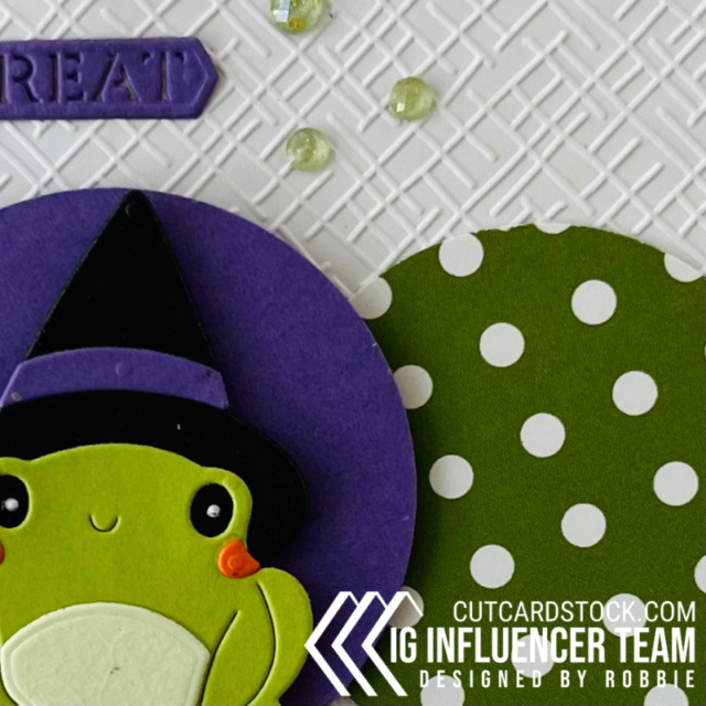Halloween frog with CutCardStock