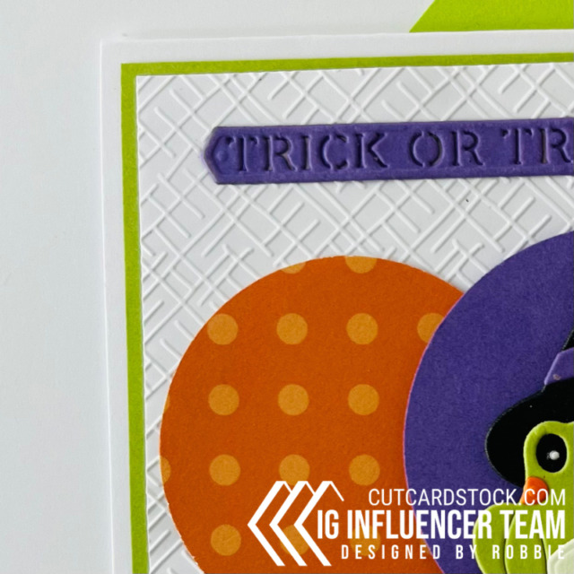 Halloween frog with CutCardStock