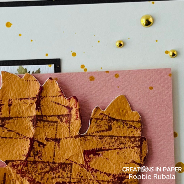 Ink cube thumping with a die cut