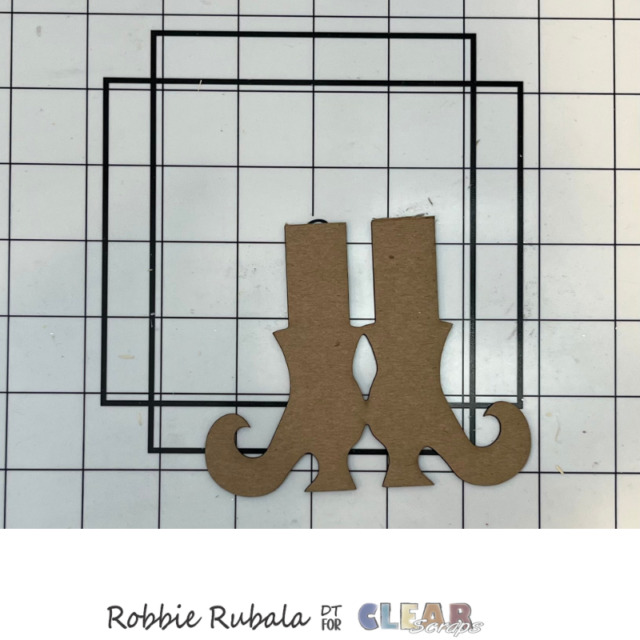 Clear Scraps Halloween wall decor