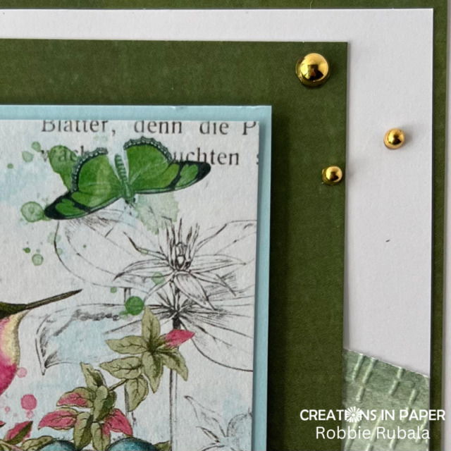 Across the Waves - Kaleidoscope pattern paper card