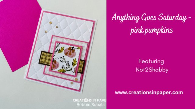 Anything Goes Saturday - pink pumpkins