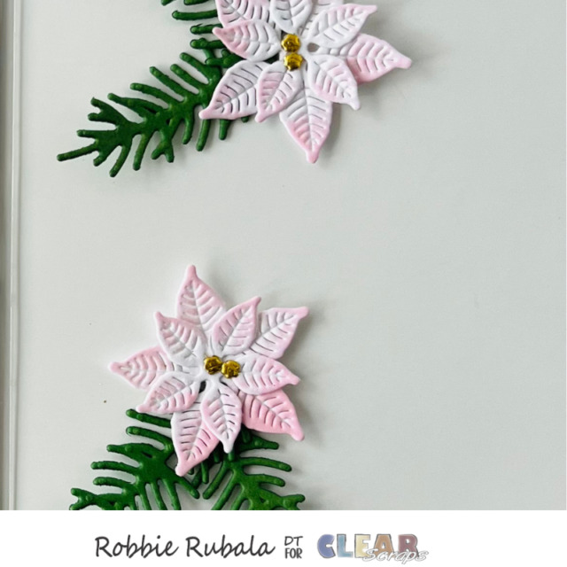 Clear Scraps Bell Bulbs and Ho Ho Ho scrapbook page