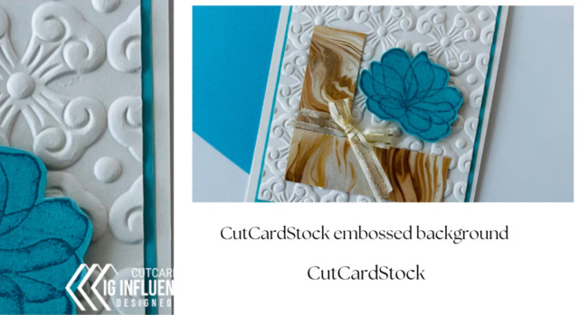 CutCardStock embossed background