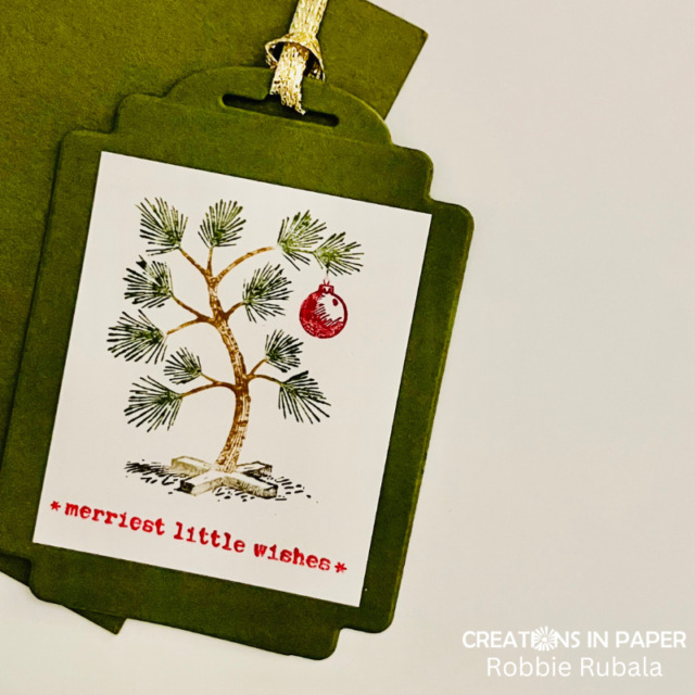 Across the Waves - cute tree tag