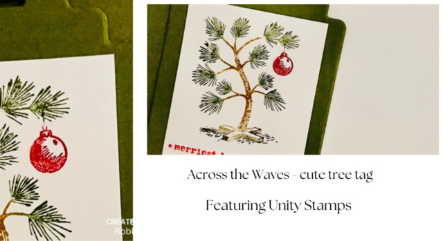 Across the Waves - cute tree tag