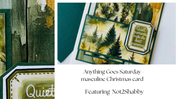 Anything Goes Saturday - masculine Christmas card