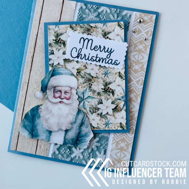 Blue Christmas using CutCardStock