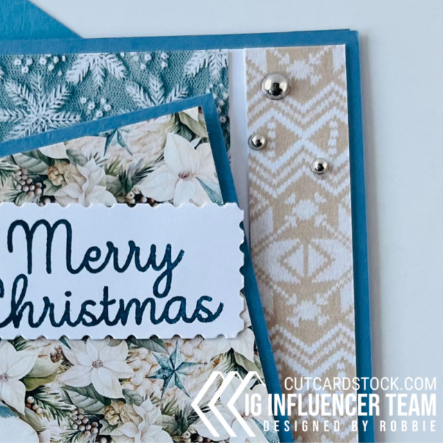 Blue Christmas using CutCardStock