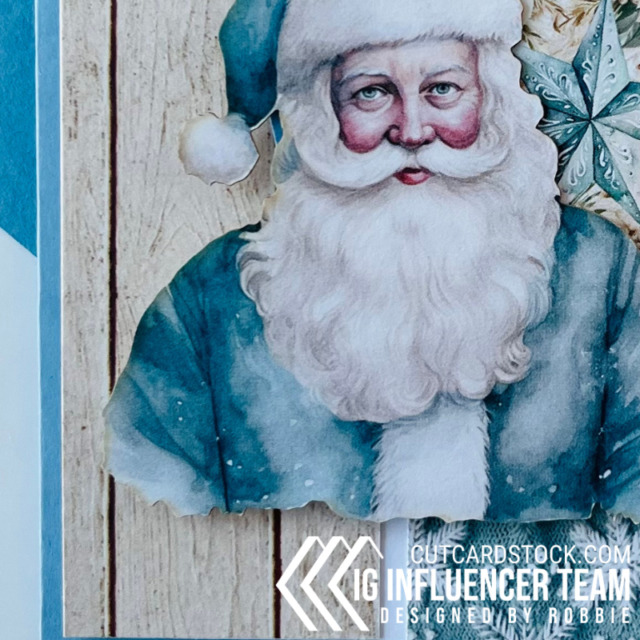 Blue Christmas using CutCardStock