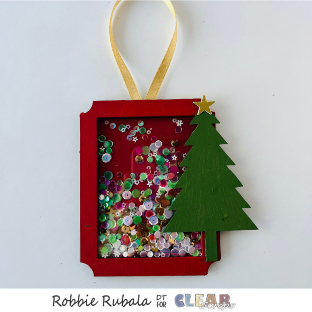 Fun shaker tag for Clear Scraps