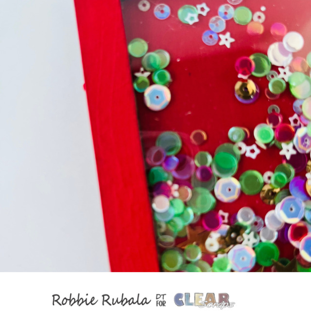 Fun shaker tag for Clear Scraps