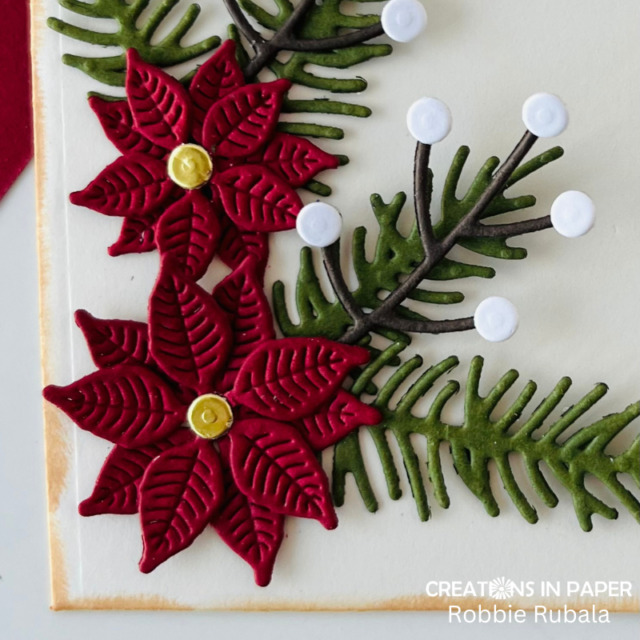 Poinsettia gift card holder