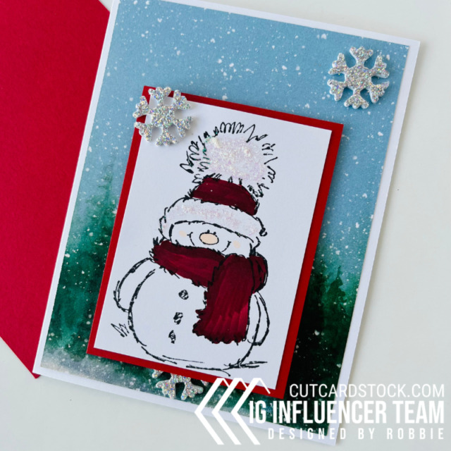 Snowy CutCardStock idea