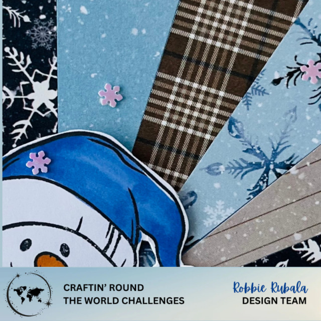 Sunburst idea for sketch challenge at Craftin' Round the World