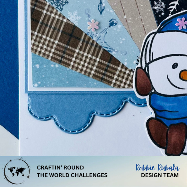 Sunburst idea for sketch challenge at Craftin' Round the World