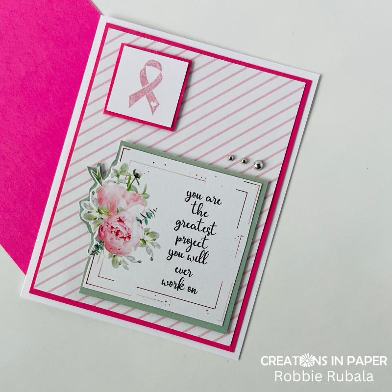 Unity Month Ribbon Unity Advent Calendar - Day 17 hope ribbon - Creations in Paper