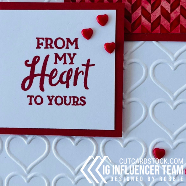 CutCardStock From My Heart