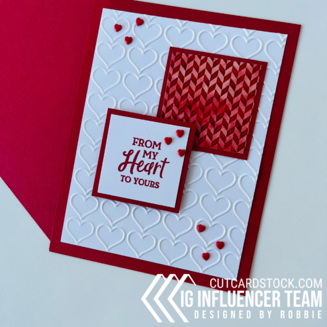 CutCardStock From My Heart