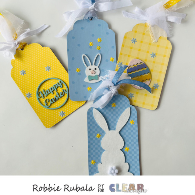 Scallop Easter tags from Clear Scraps