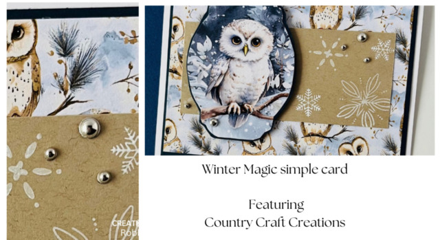 Winter Magic simple card 