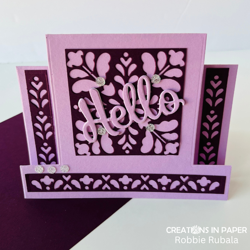 Anything Goes Saturday - Horizontal Step Card - Creations in Paper