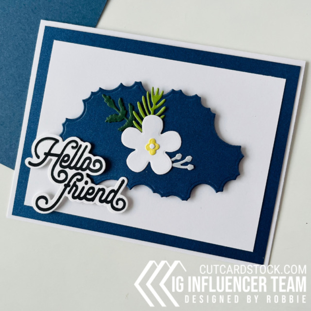 CutCardStock Hello Friend