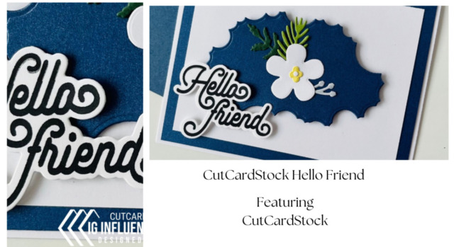 CutCardStock Hello Friend