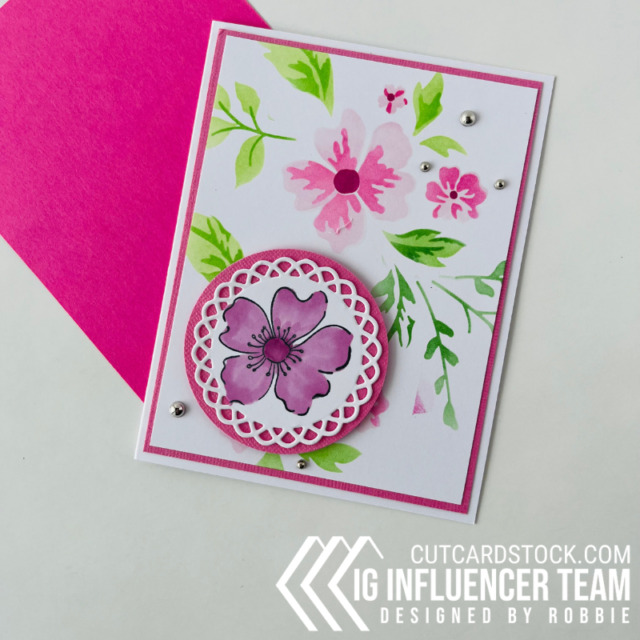 Pretty Pink Flowers for CutCardStock