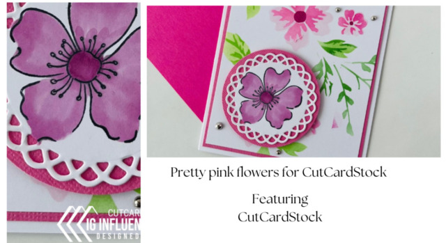 Pretty Pink Flowers for CutCardStock