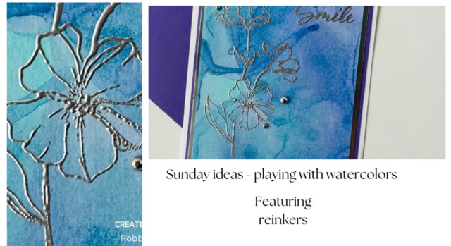 Sunday ideas - playing with watercolors