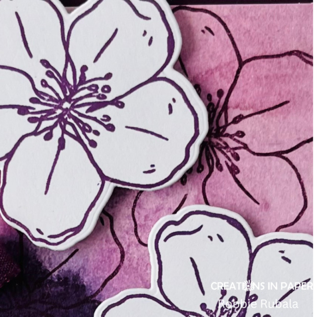 Sunday ideas - purple watercolor card