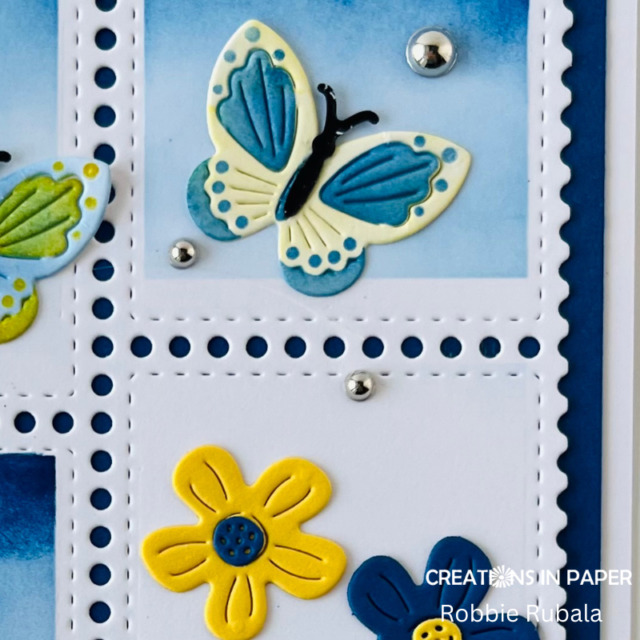 Anything Goes Saturday - cute postage die card