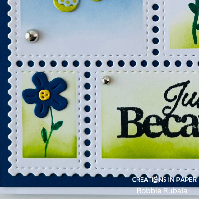 Anything Goes Saturday - cute postage die card