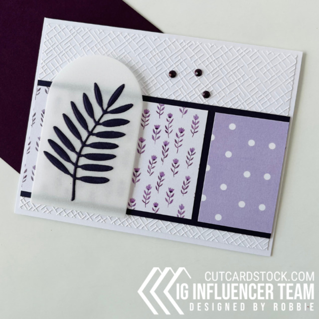 Purple idea for CutCardStock