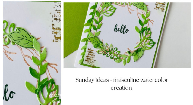 Sunday Ideas - masculine watercolor creation