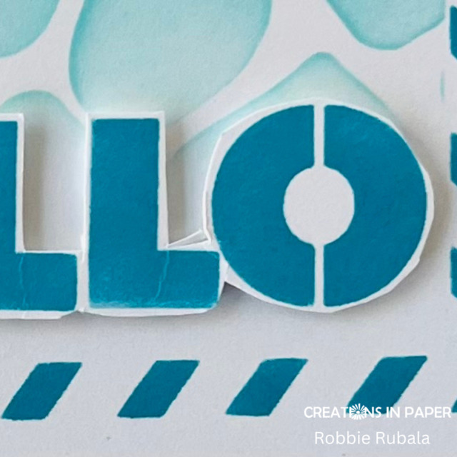 Anything Goes Saturday - stencil Hello