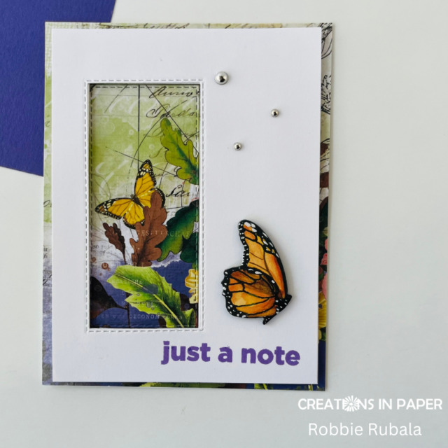 Butterfly Window card for Sunday Ideas