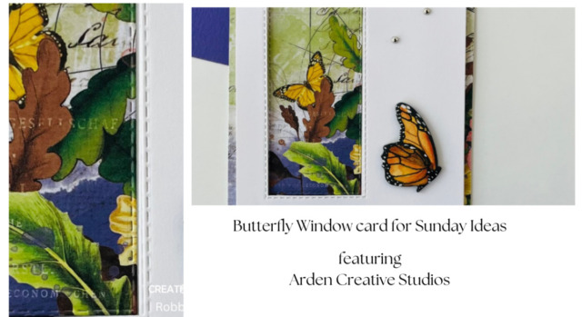 Butterfly Window card for Sunday Ideas