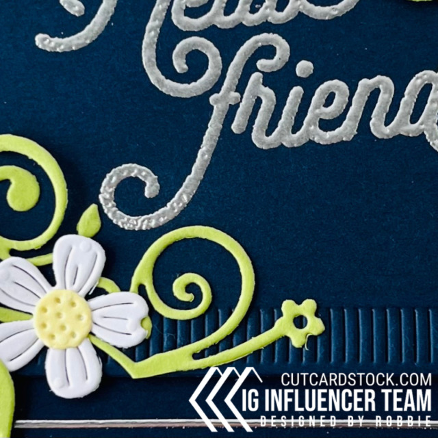 CutCardStock Hello Friend Creation