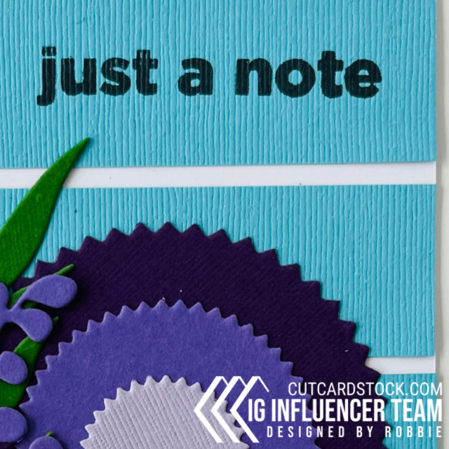 CutCardStock Just a Note