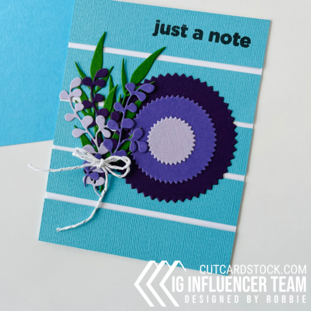 CutCardStock Just a Note