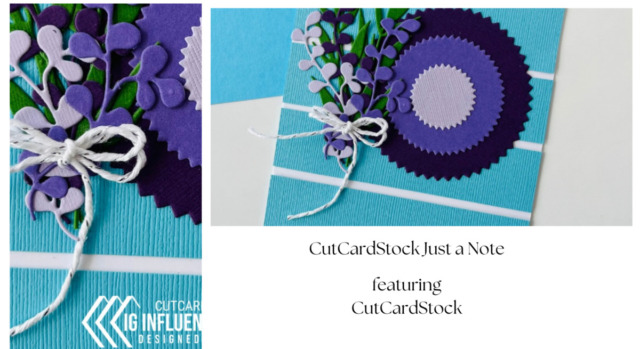 CutCardStock Just a Note