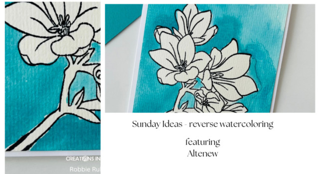 Sunday Ideas - reverse watercoloring