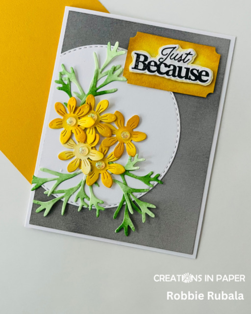 CutCardStock Just Because flowers