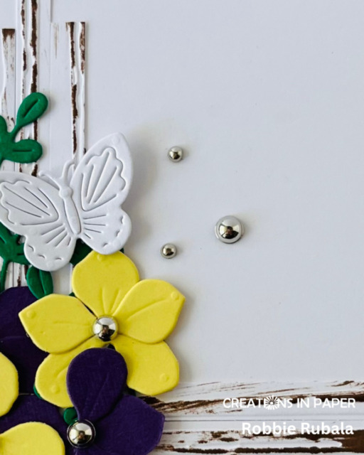 Flowers and rustic strips for CutCardStock