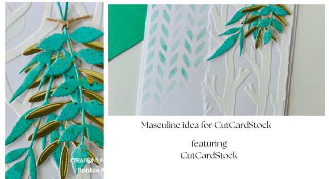 Masculine idea for CutCardStock